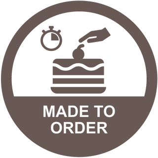 Made to Order Logo | Every cake is made to order and handcrafted by an Ontario certified food handler. , to guarantee each of your bite is the freshest safest that you can get. | Siliancakery.ca