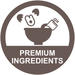 Premium Ingredients Logo | Silian Cakery uses the finest quality ingredients such as vanilla bean, home-planted fresh herbs, fresh fruits, Himalaya salt to name a few. We make our fruit sauces from raw ingredients. | Siliancakery.ca