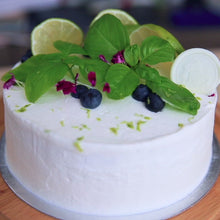 Load and play video in Gallery viewer, Basil Lime Rare Cheesecake | siliancakery.ca
