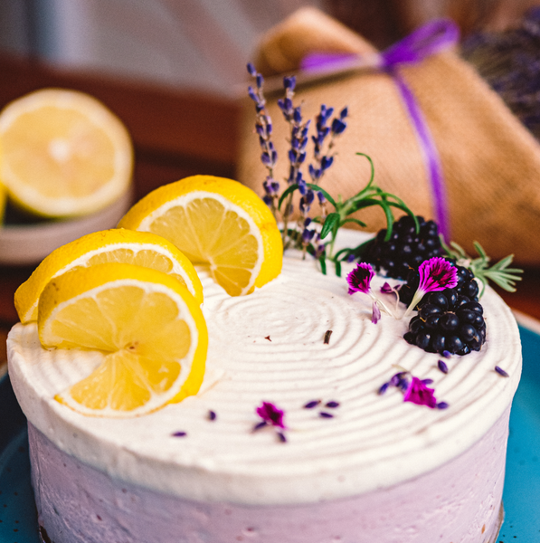 Lavender Lemon Rare Cheesecake | siliancakery.ca